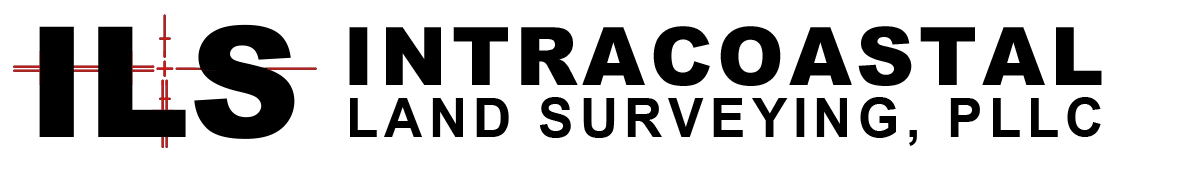 Land surveyor symbol with geometric design, featuring a vertical black bar intersected by a horizontal red bar, resembling grid coordinates.